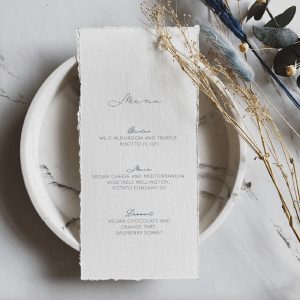 White and Blue Beach Style Menu