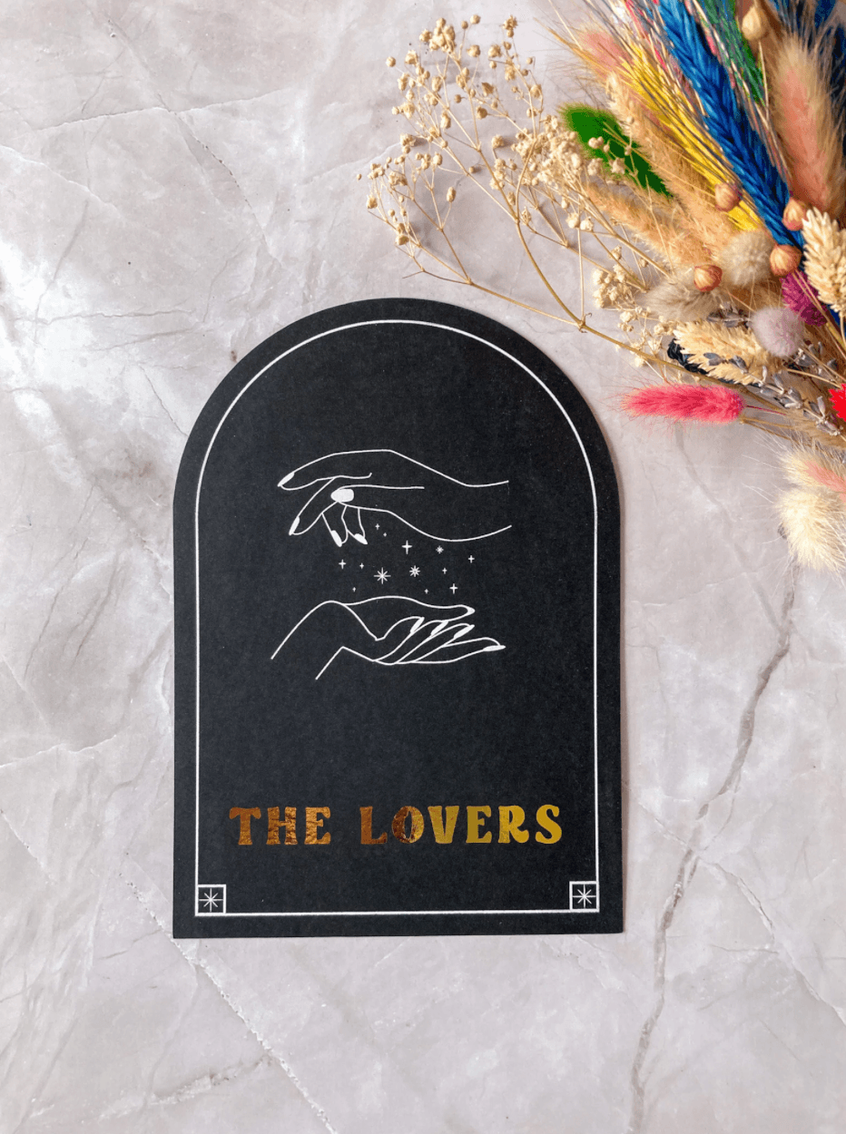 Tarot Inspired Arched Black Table Names