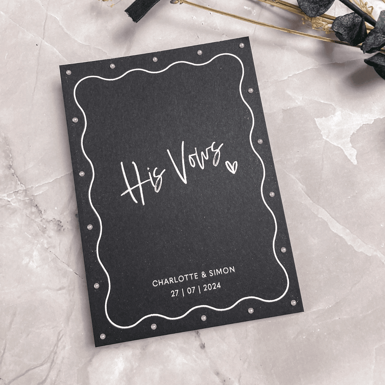 Monochrome Vow Booklets - Image 5