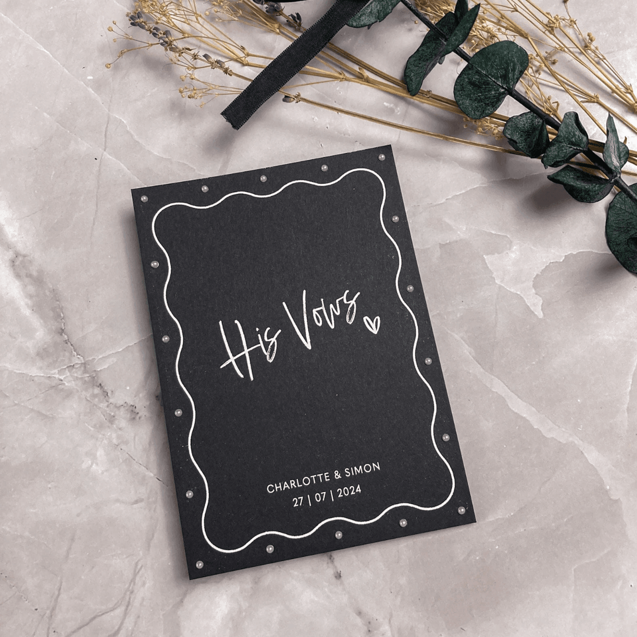 Monochrome Vow Booklets - Image 4