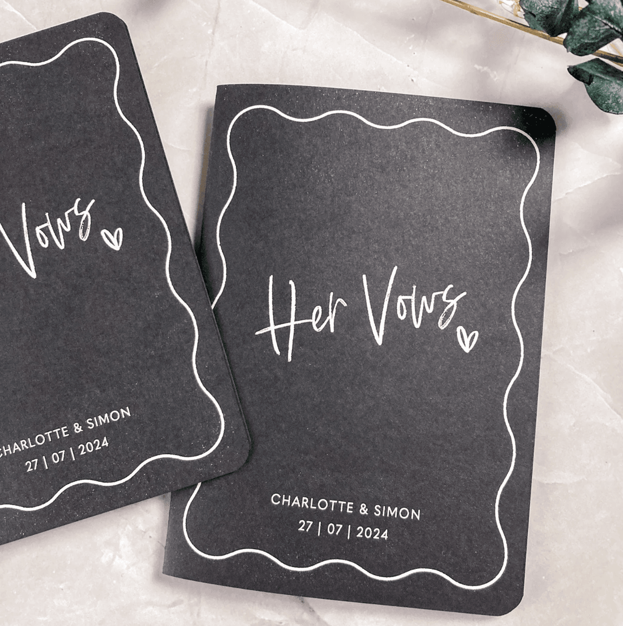 Monochrome Vow Booklets - Image 3