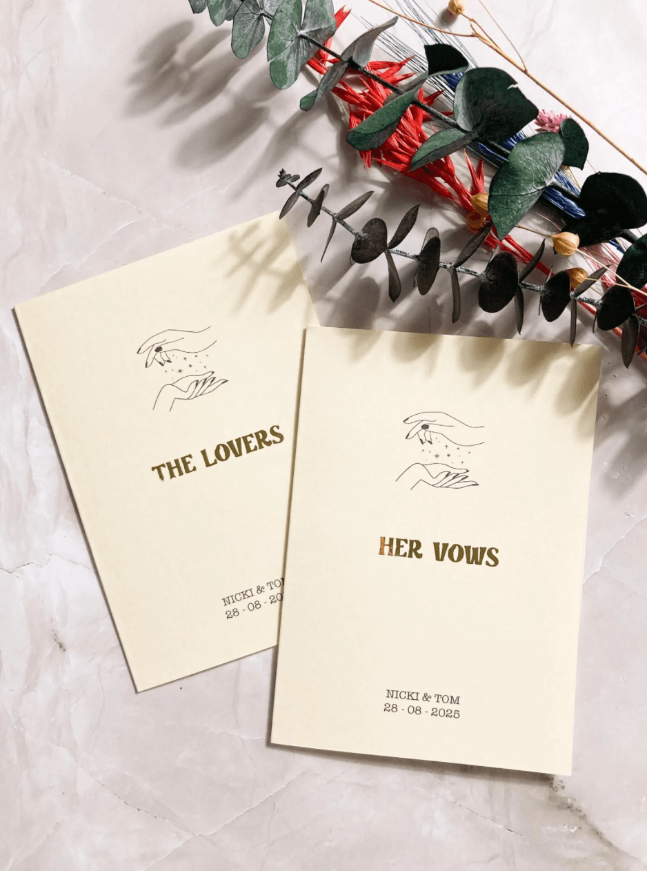 Tarot Inspired Vow Books