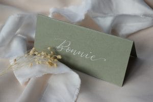 Sage Green Handwritten Place Cards