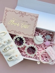Cute Flower Girl Proposal Box
