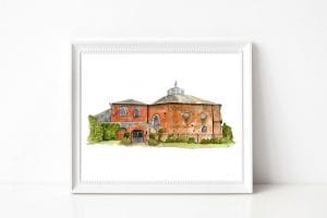 Kings Chapel Wedding Venue Illustration