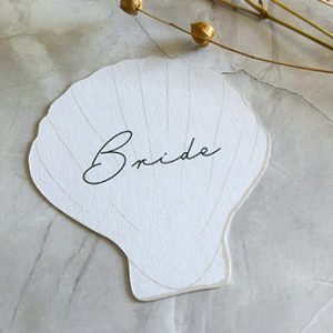 Neutral Beige Shell Place Name