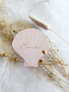 Blush Pink Shell Place Name