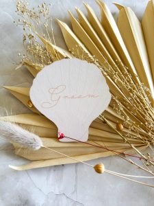 Pale Peach Shell Place Name