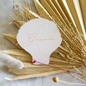 Pale Peach Shell Place Name