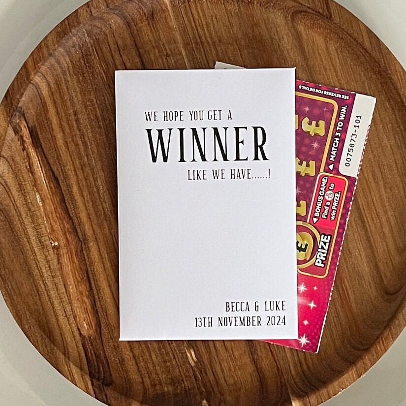 Winner Lotto Scratch Card Envelope (Set of 10)