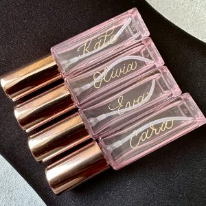 Personalised Engraved Perfume Bottle for bridesmaid gifting made in the UK