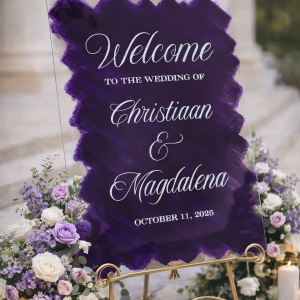 Personalised Handwritten Acrylic Welcome Signage