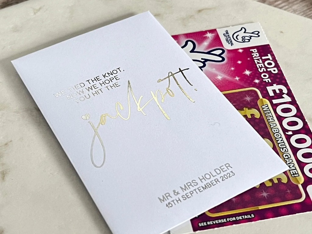 Personalised Scratch Cards for Weddings & Celebrations