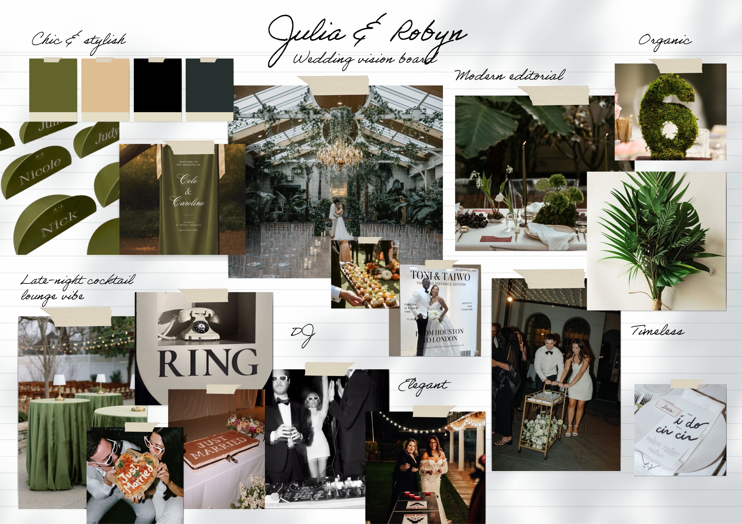 Contemporary Editorial / Modern Luxe Wedding (Perfect for Autumn & Winter)